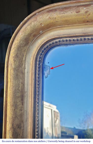 Trumeau de style Louis Philipe doré-2