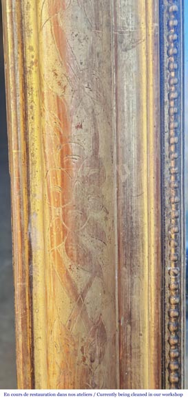 Trumeau de style Louis Philipe doré-3