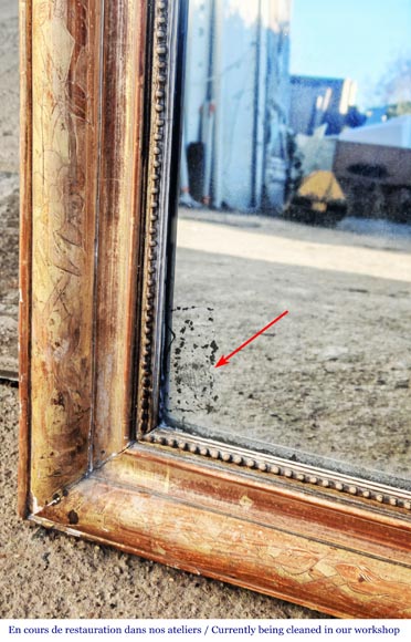 Trumeau de style Louis Philipe doré-4