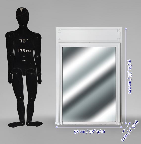 Trumeau de style Louis XVI mouluré-4