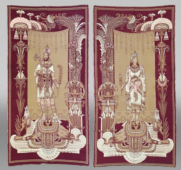 Amonasro et Aïda, tapisseries italiennes-0