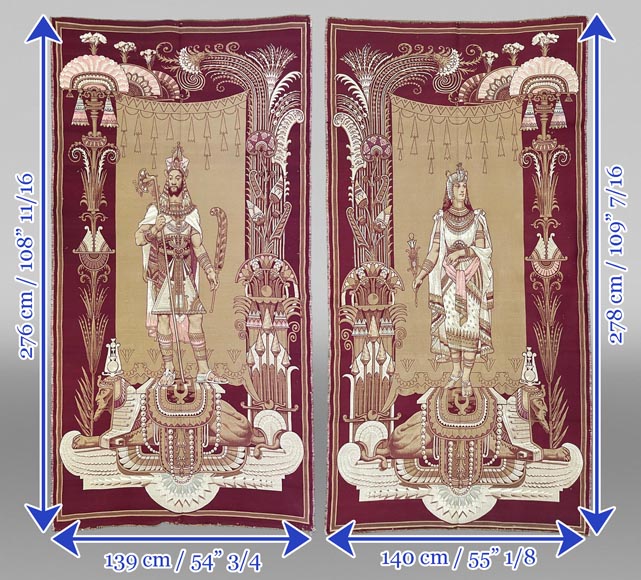 Amonasro et Aïda, tapisseries italiennes-9