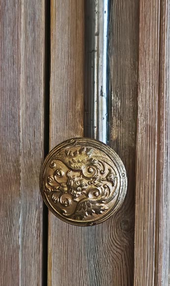 Ensemble de 4 doubles portes en bois sculpté-3