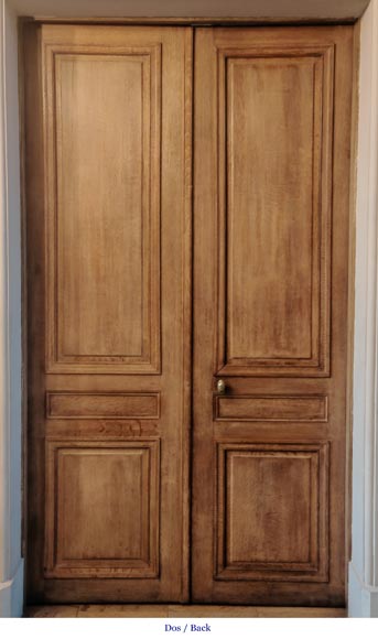 Ensemble de 4 doubles portes en bois sculpté-7