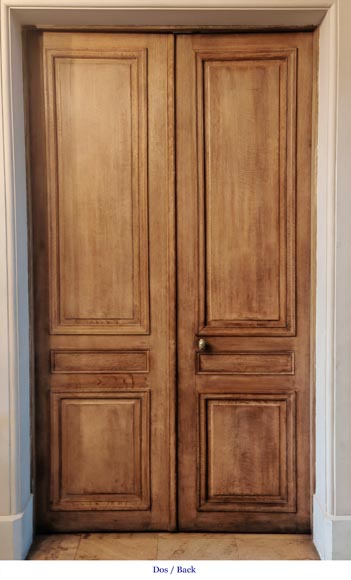 Ensemble de 4 doubles portes en bois sculpté-13