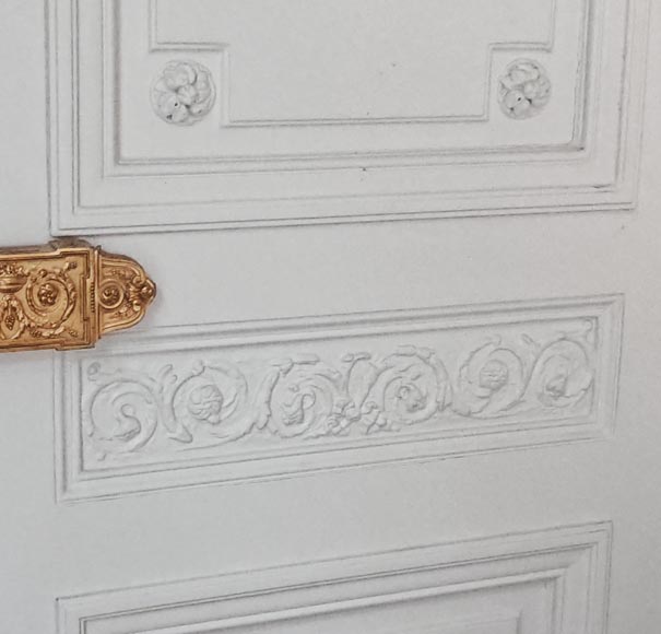 Ensemble de 4 doubles portes en bois sculpté-18