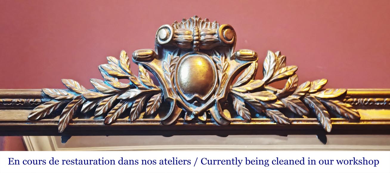 Trumeau doré de style Napoléon III-1