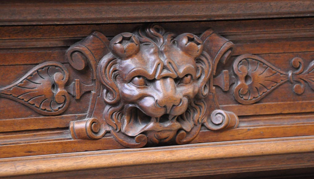 Grand buffet vitré d’époque Napoléon III au décor agreste Grand buffet vitré d’époque Napoléon III au décor agreste-4