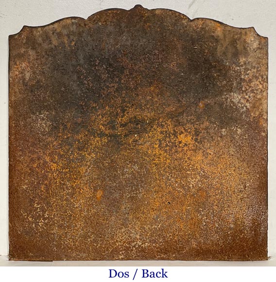 Plaque de cheminée de style Louis XV à la scène galante-7