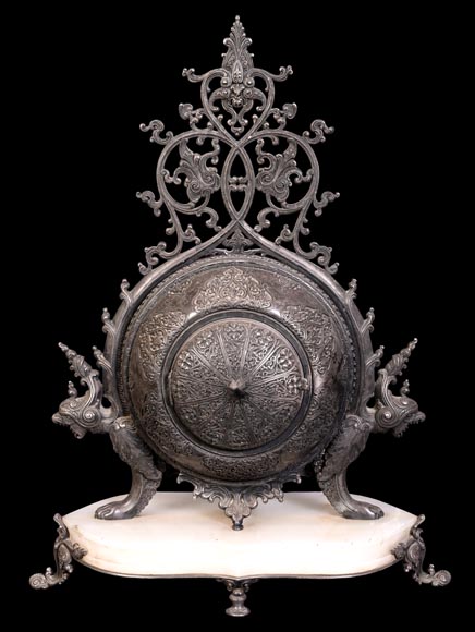 BOYE Charles, Pendule de table à décor orientaliste-8