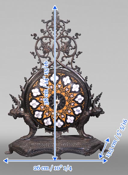 BOYE CHARLES, Pendule orientaliste BOYE CHARLES, Pendule orientaliste-8