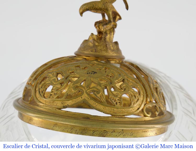 L’Escalier de Cristal (att. à), Coupe aux coloquintes, cristal et bronze doré-14