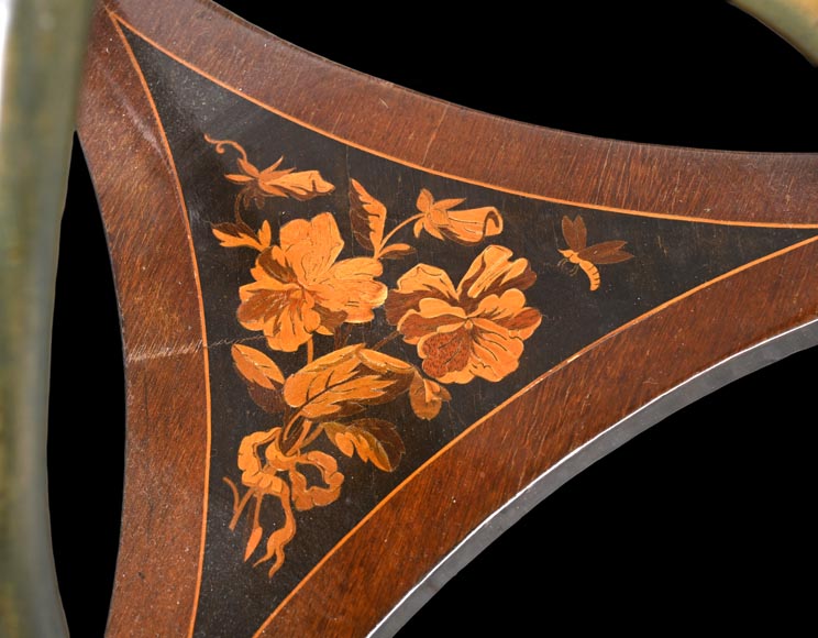 Charles-Guillaume DIEHL, Guéridon aux insectes et papillons-13