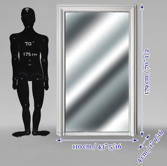 Trumeau de style Louis XVI avec un filet de perle-5