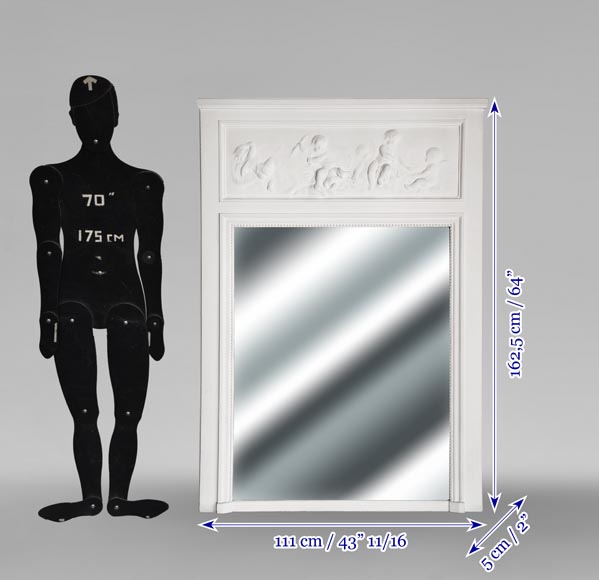 Trumeau de style Louis XVI à décor de Putti-6