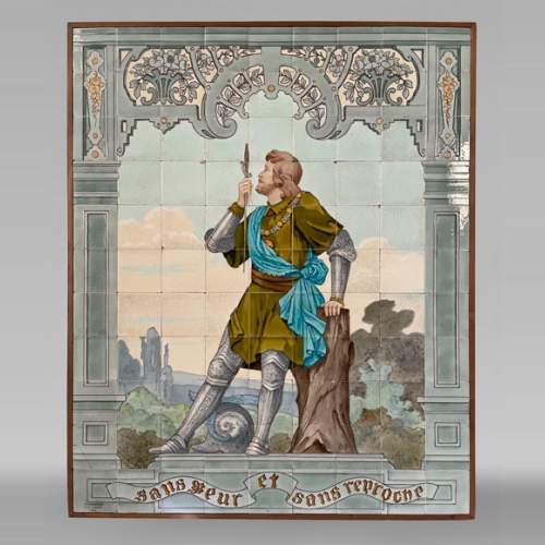 SARREGUEMINES, Tableau en céramique 