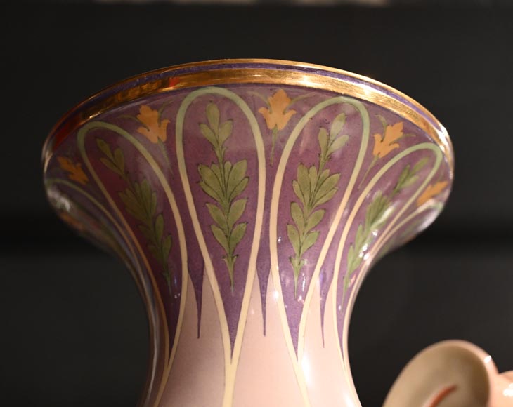Manufacture de SÈVRES, Paire de vases Rhodes commandée par la Maison de l’Empereur Napoléon III-6