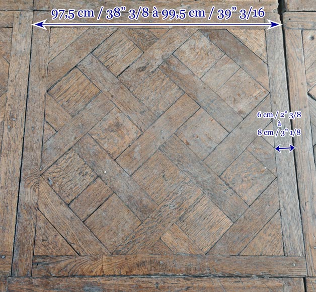 Parquet d'époque Louis XV de Versailles en chêne-6