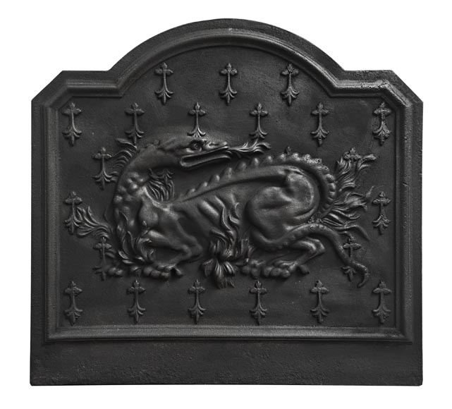 Plaque de cheminée à la salamandre de François Ier Plaque de cheminée à la salamandre de François Ier-0