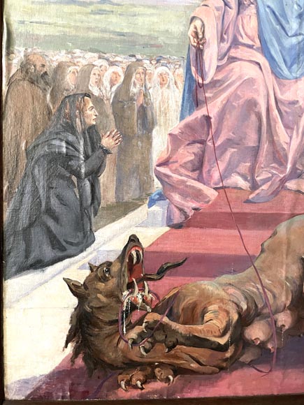 Charles-Édouard MAUGENDRE-VILLERS (1852-1922), Triptyque votif à la Vierge protectrice contre la peste-5