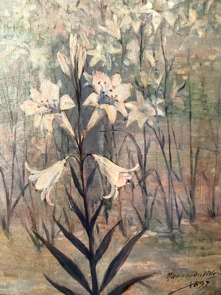 Charles-Édouard MAUGENDRE-VILLERS (1852-1922), Triptyque votif à la Vierge protectrice contre la peste-8
