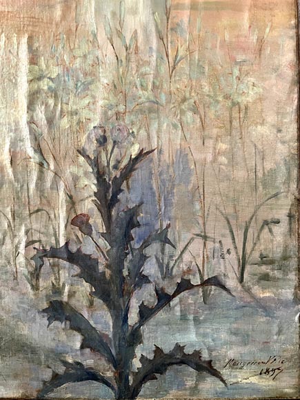 Charles-Édouard MAUGENDRE-VILLERS (1852-1922), Triptyque votif à la Vierge protectrice contre la peste-11