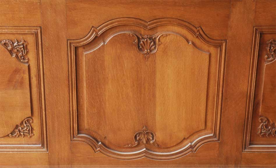 Pièce de boiserie en chêne du début du XXè siècle de style Louis XV-5