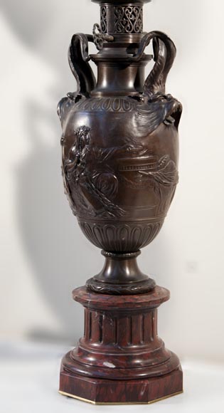 Lampes en bronze ( paire) ▷ Brocante En Ligne Antiquités
