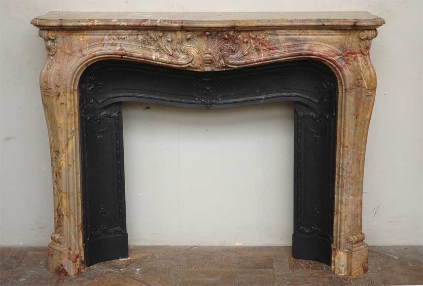 Louis XV style fireplace in Sarrancolin_fr