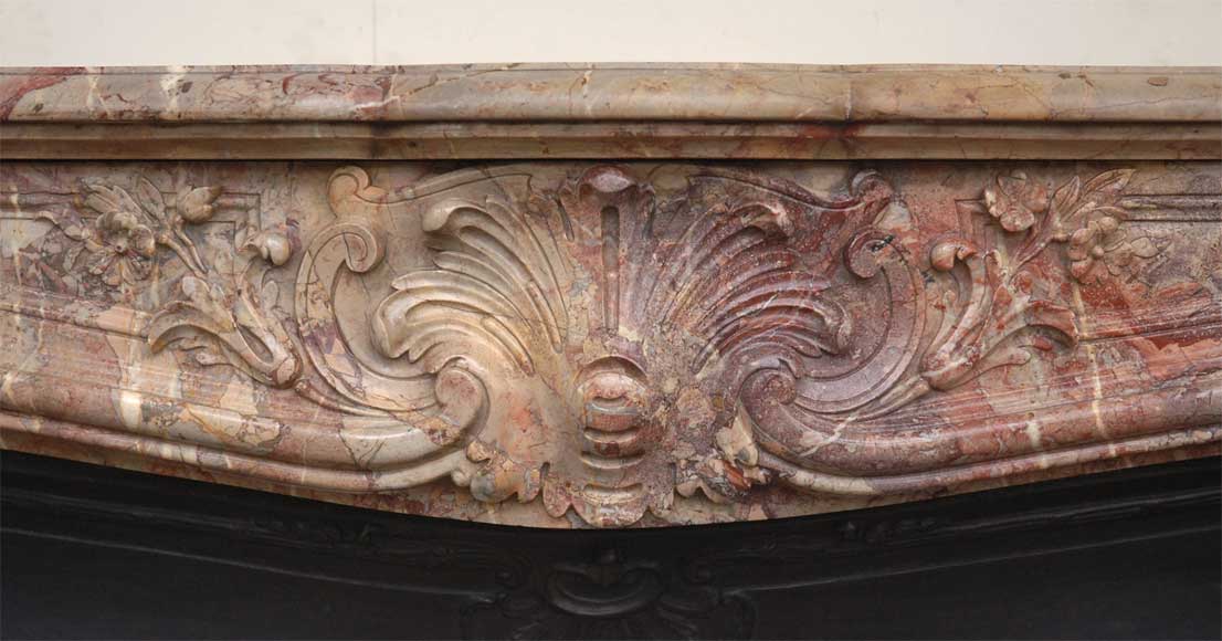 Louis XV style fireplace in Sarrancolin_fr