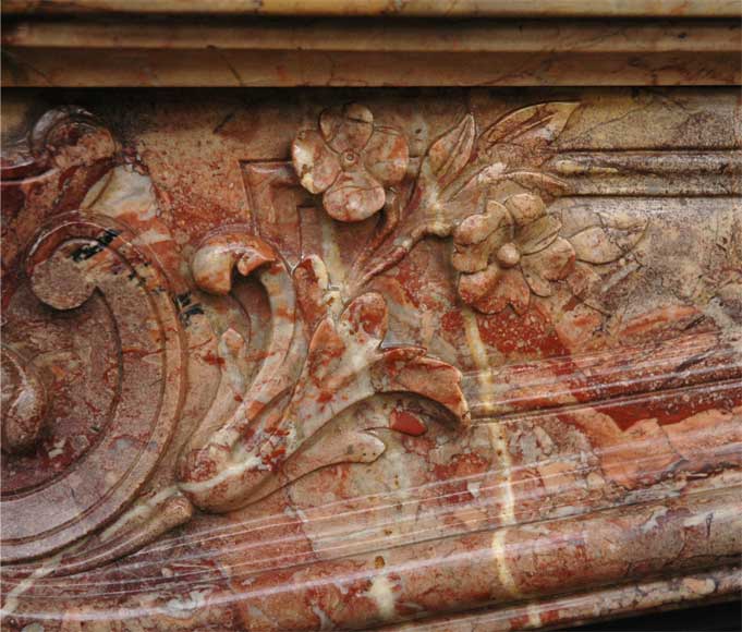 Louis XV style fireplace in Sarrancolin_fr