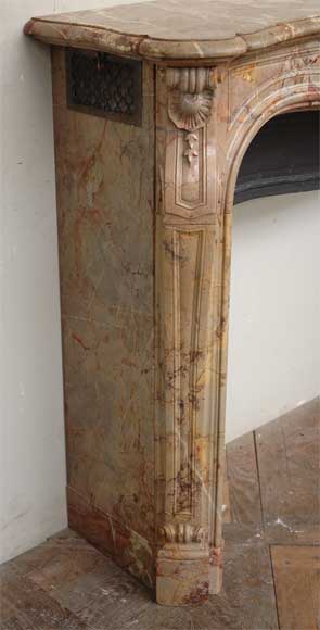 Louis XV style fireplace in Sarrancolin_fr