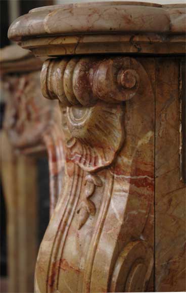 Louis XV style fireplace in Sarrancolin_fr