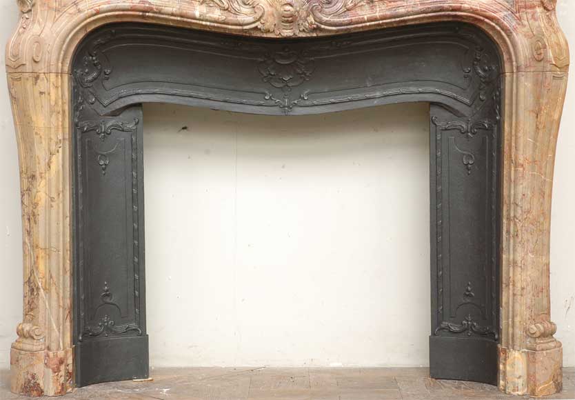 Louis XV style fireplace in Sarrancolin_fr