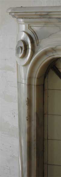 Antique Louis XV style fireplace in a Grey Panazeau marble_fr