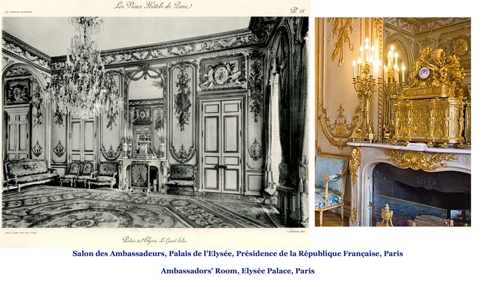 Prestigieuse cheminée ancienne en Scagliola imitation marbre Sarrancolin Fantastico et dorure à la feuille d'après la cheminée de la Salle du Conseil du Palais de Versailles -15