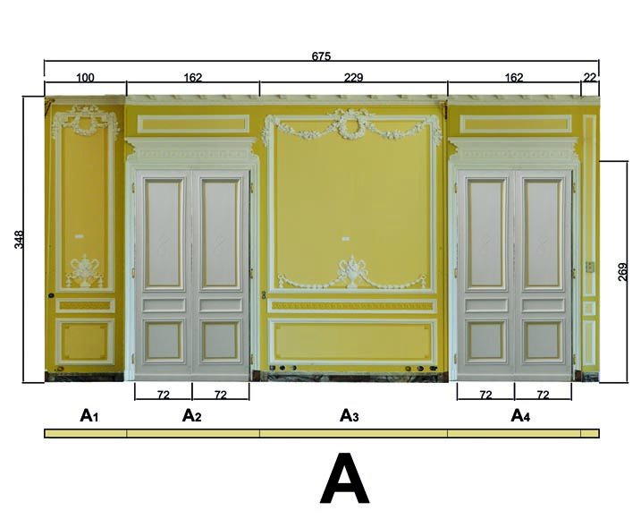 Très belle pièce de boiserie de style Louis XVI provenant de l'Hôtel de Crillon, Paris-21