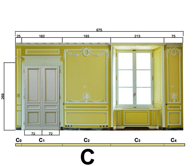 Très belle pièce de boiserie de style Louis XVI provenant de l'Hôtel de Crillon, Paris-23