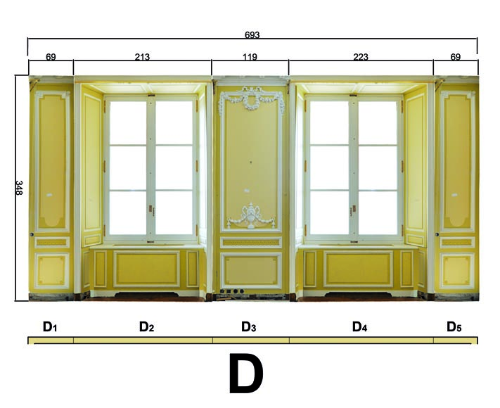 Très belle pièce de boiserie de style Louis XVI provenant de l'Hôtel de Crillon, Paris-24