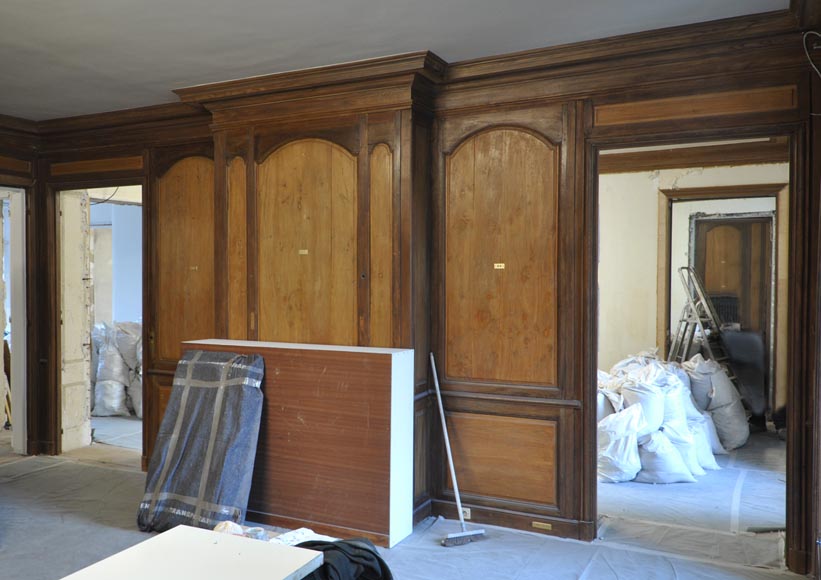 Pièce de boiserie en chêne et sapin du XVIIIè siècle-1