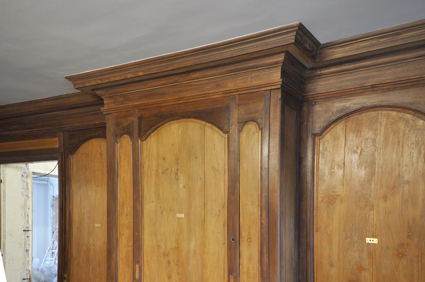 Pièce de boiserie en chêne et sapin du XVIIIè siècle-9