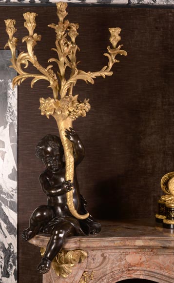 Exceptionnelle cheminée réalisée par Alfred Emmanuel Beurdeley pour Cornelius II Vanderbilt, 1893-17