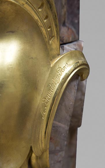 Exceptionnelle cheminée réalisée par Alfred Emmanuel Beurdeley pour Cornelius II Vanderbilt, 1893-23