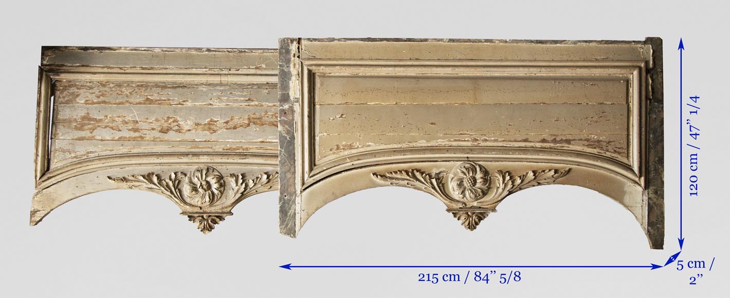 Ensemble d'éléments de boiserie d'époque Louis XVI-12