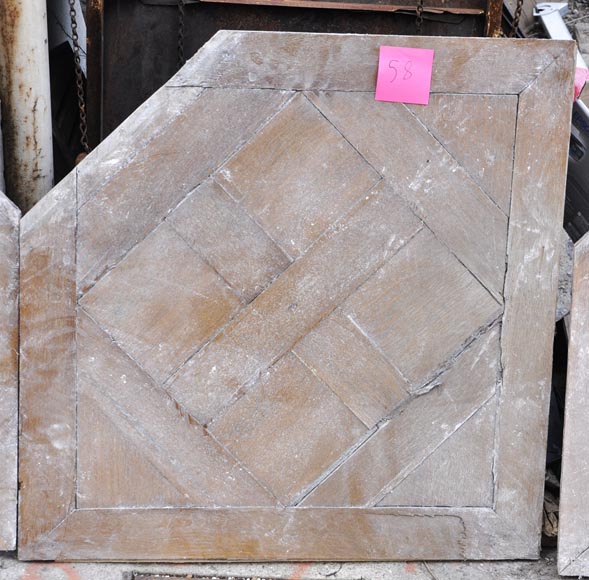 Lot de parquet ancien Soubise, en chêne, du XIXe siècle-7