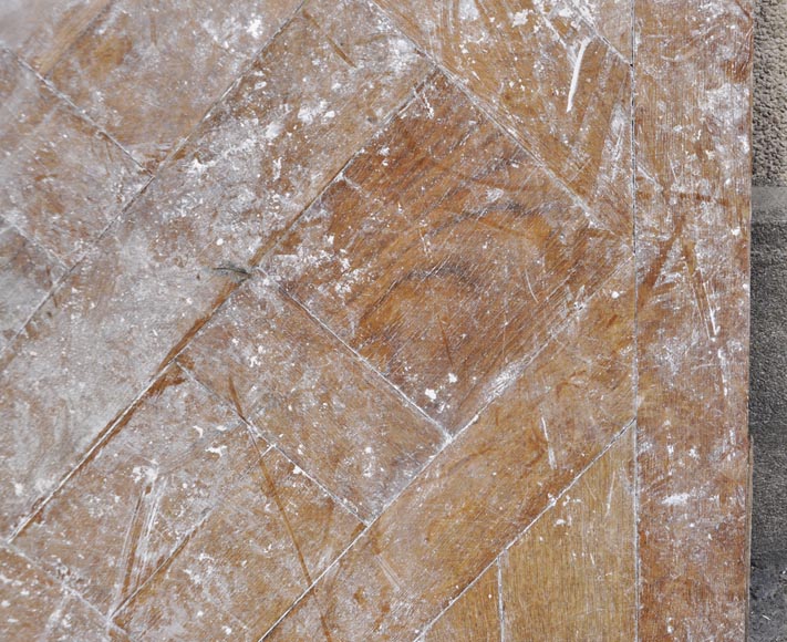 Lot de parquet ancien Soubise, en chêne, du XIXe siècle-9