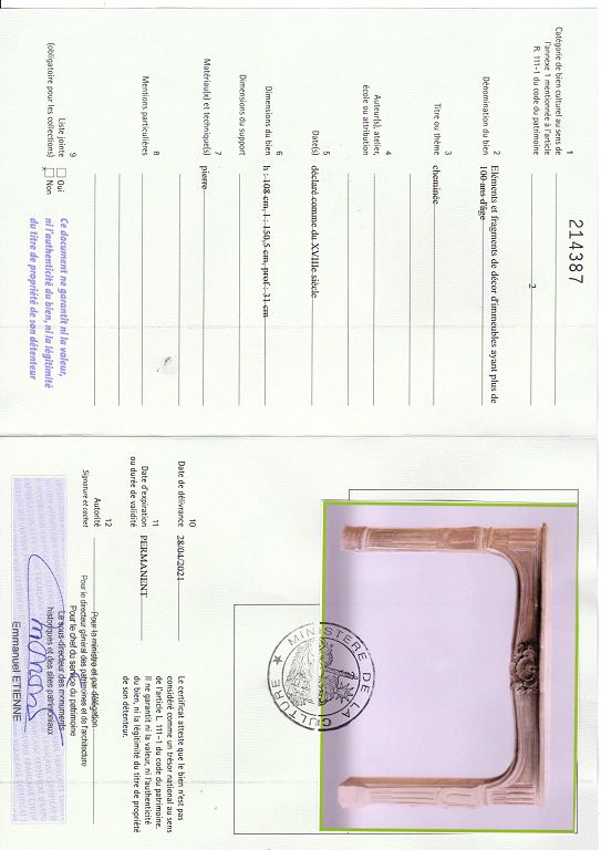 Certificat d'exportation