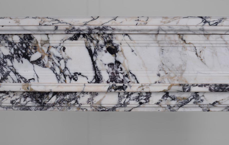 Cheminée de style Louis XVI en marbre Saravenza-1