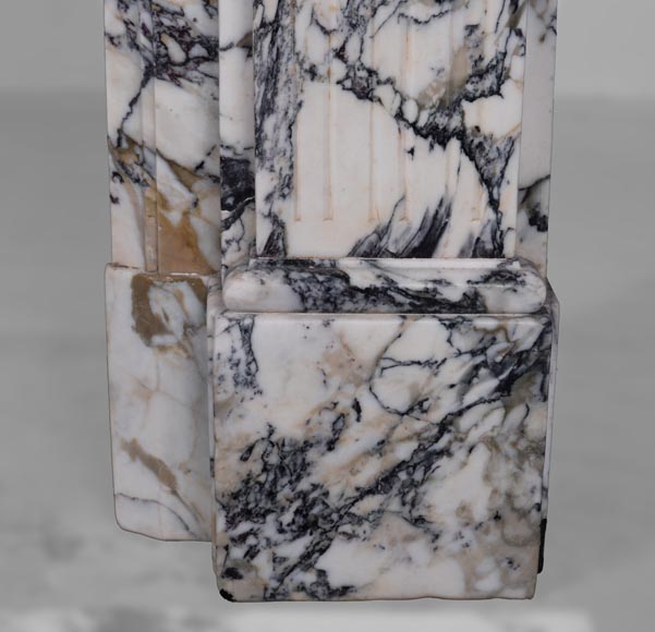 Cheminée de style Louis XVI en marbre Saravenza-7