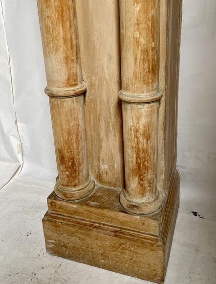 Belle cheminée Napoléon III en bois de hêtre-9